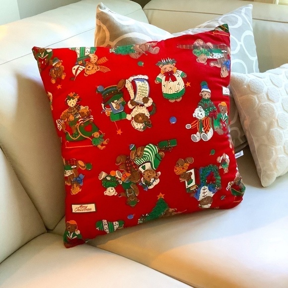 Vintage Other - Riverdale‎ Vintage Christmas Holiday Throw Pillow Made in USA
